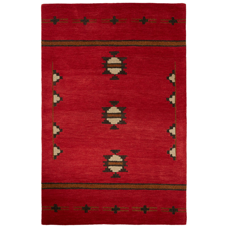 JaipurLiving Cabin HandTufted Red/Gray Area Rug Perigold